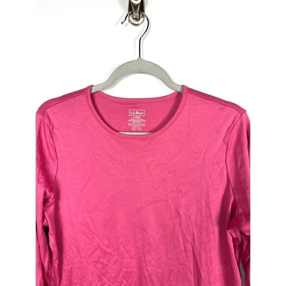 L.L. Bean long sleeve‎ pink top - Picture 2 of 6